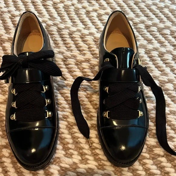 Elegant Black Patent Leather Mr Logan Oxford from The Office of Angela Scott - Picture 9 of 13